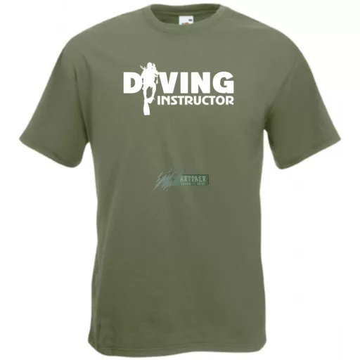 Búvár oktató férfi rövid ujjú póló