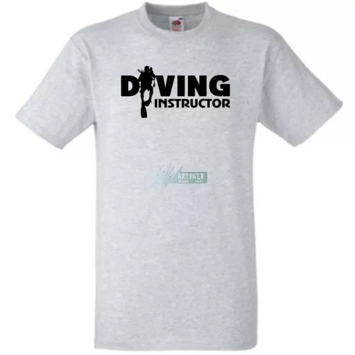 Búvár oktató férfi rövid ujjú póló