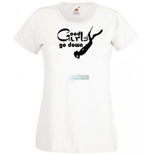 Búvár női rövid ujjú póló