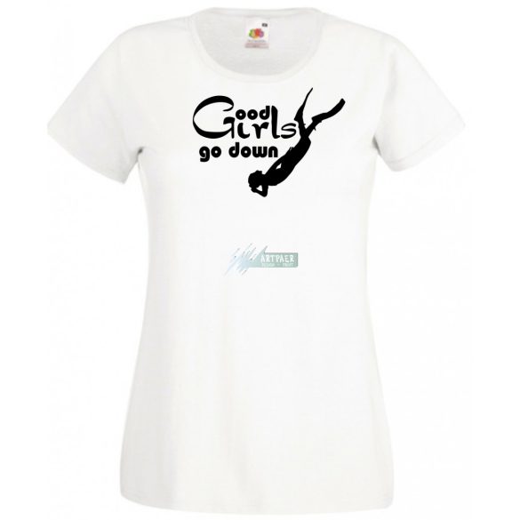 Búvár női rövid ujjú póló