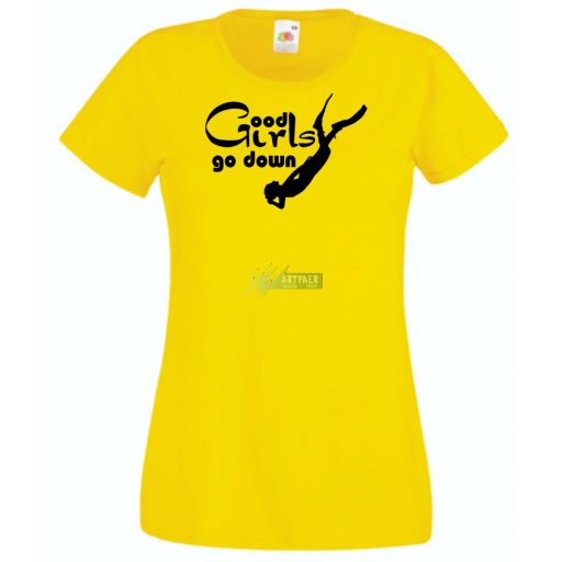 Búvár női rövid ujjú póló