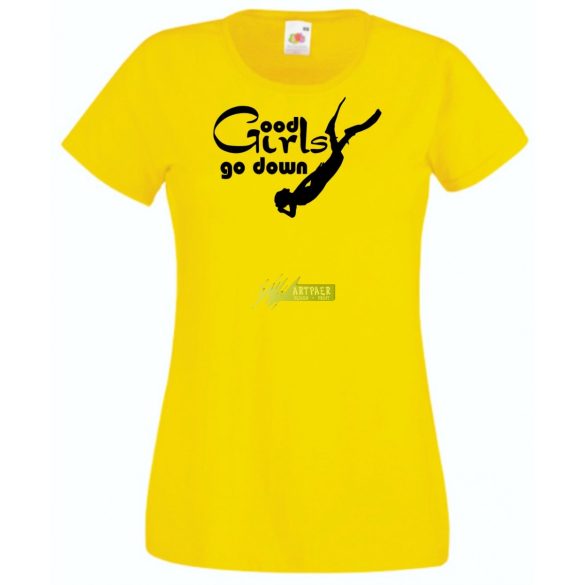 Búvár női rövid ujjú póló