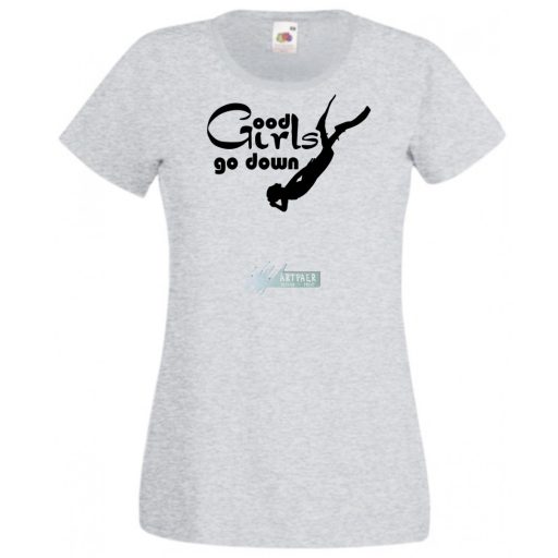 Búvár női rövid ujjú póló