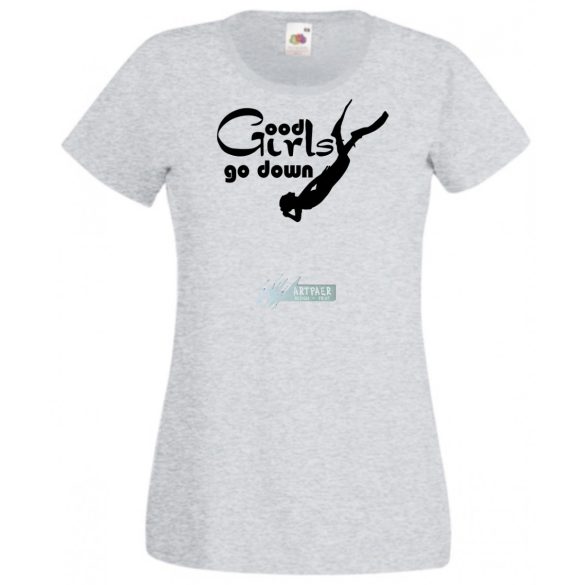 Búvár női rövid ujjú póló