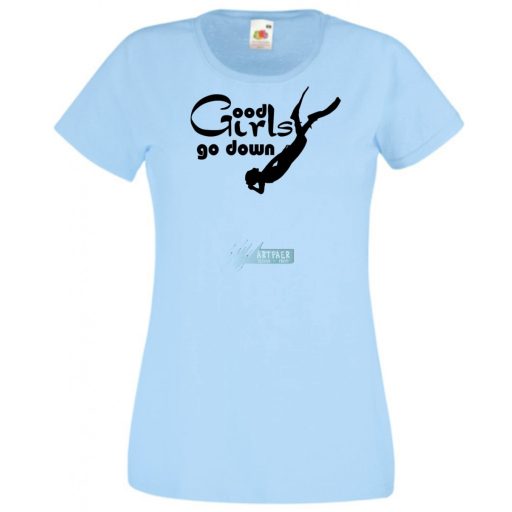 Búvár női rövid ujjú póló