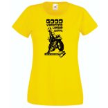 Humor Motoros hölgy - Good Vibrations női rövid ujjú póló