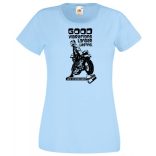 Humor Motoros hölgy - Good Vibrations női rövid ujjú póló