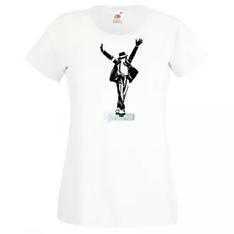 Retro Michael Jackson női rövid ujjú póló