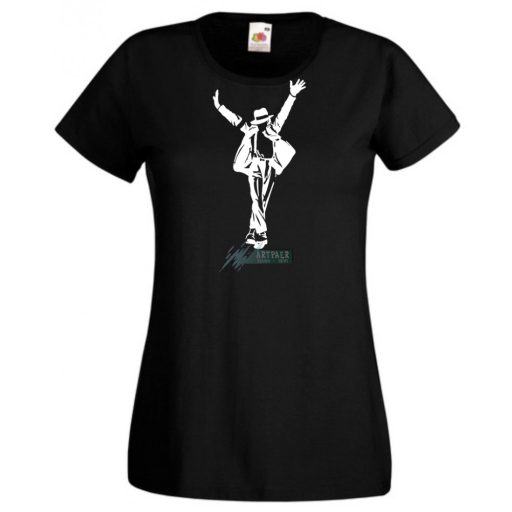 Retro Michael Jackson női rövid ujjú póló