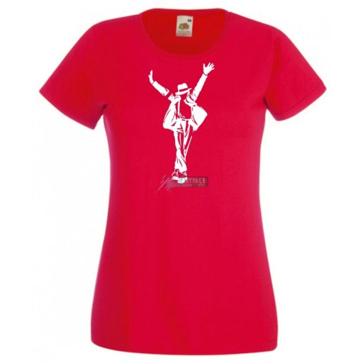 Retro Michael Jackson női rövid ujjú póló