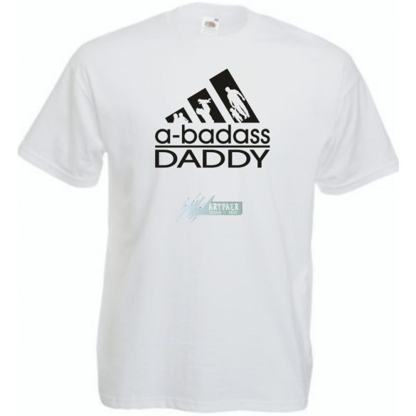 A-badass Daddy férfi rövid ujjú póló
