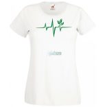 Vegan EKG női rövid ujjú póló