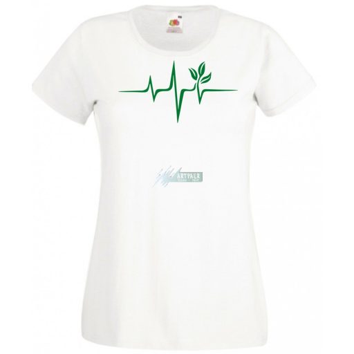 Vegan EKG női rövid ujjú póló