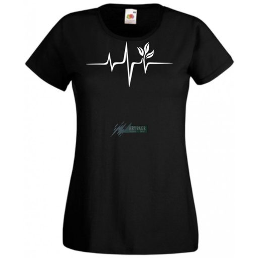 Vegan EKG női rövid ujjú póló