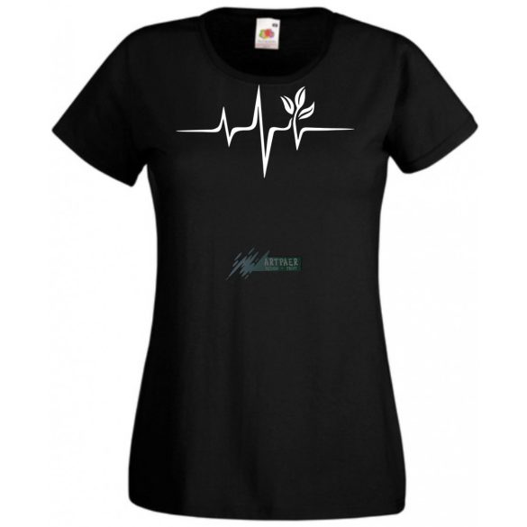 Vegan EKG női rövid ujjú póló