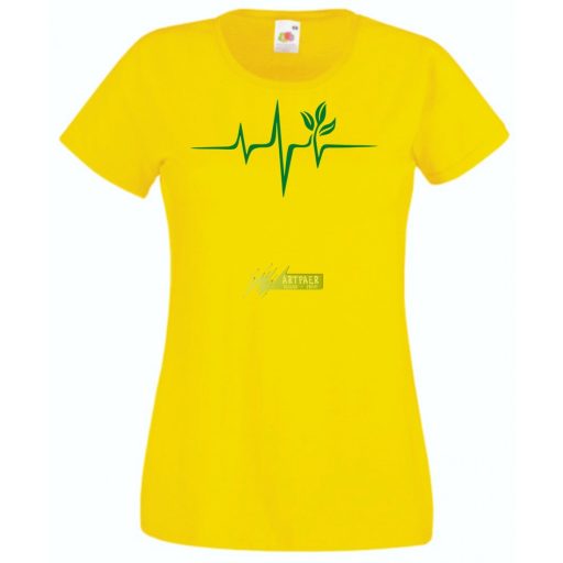 Vegan EKG női rövid ujjú póló