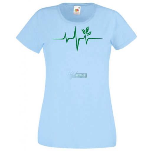 Vegan EKG női rövid ujjú póló