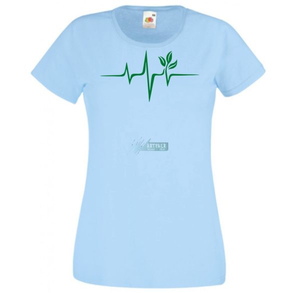 Vegan EKG női rövid ujjú póló