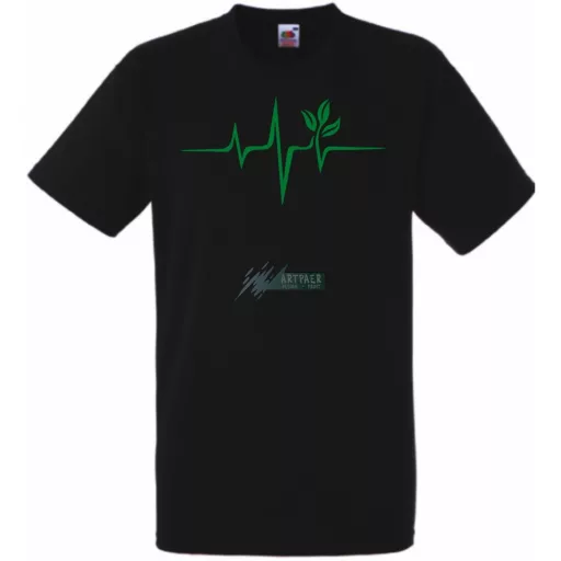 Vegan EKG férfi rövid ujjú póló