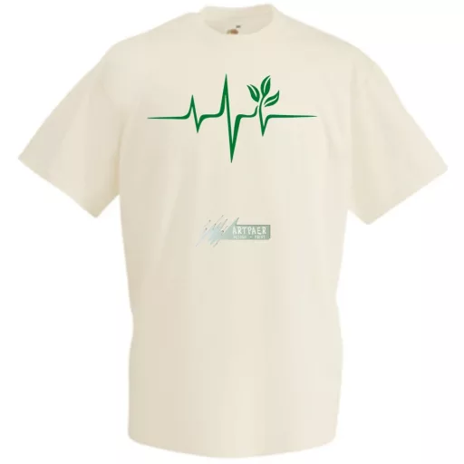 Vegan EKG férfi rövid ujjú póló