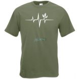 Vegan EKG férfi rövid ujjú póló
