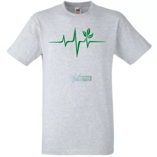Vegan EKG férfi rövid ujjú póló