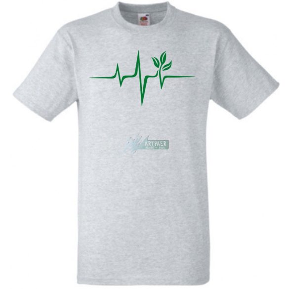 Vegan EKG férfi rövid ujjú póló