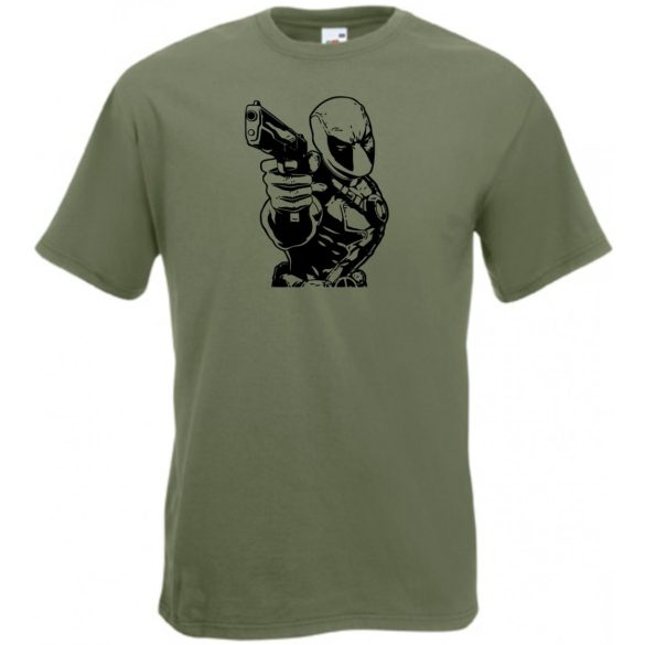 Hősök minima Deadpool férfi rövid ujjú póló