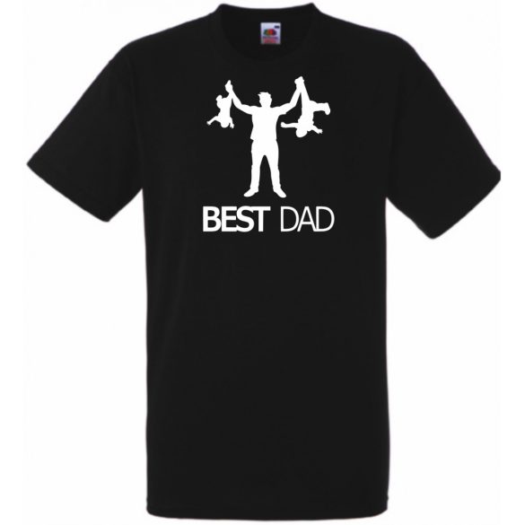Humor-paródia Best DAD férfi rövid ujjú póló