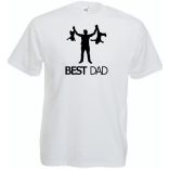 Humor-paródia Best DAD férfi rövid ujjú póló