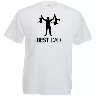 Humor-paródia Best DAD férfi rövid ujjú póló