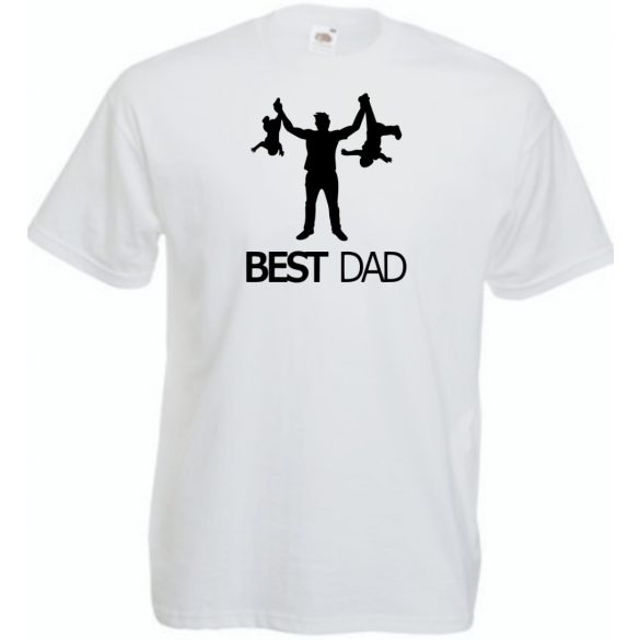 Humor-paródia Best DAD férfi rövid ujjú póló