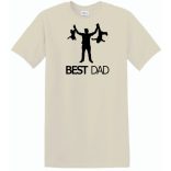 Humor-paródia Best DAD férfi rövid ujjú póló