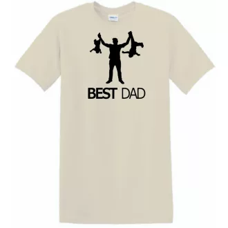 Humor-paródia Best DAD férfi rövid ujjú póló