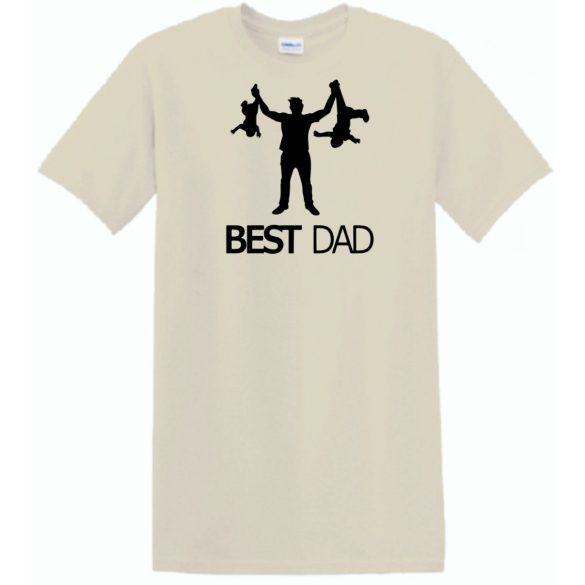 Humor-paródia Best DAD férfi rövid ujjú póló