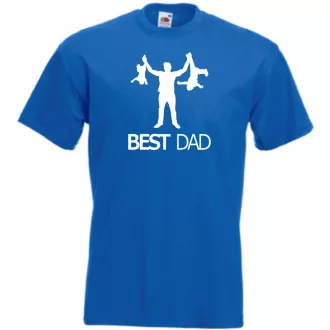 Humor-paródia Best DAD férfi rövid ujjú póló