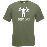 Humor-paródia Best DAD férfi rövid ujjú póló
