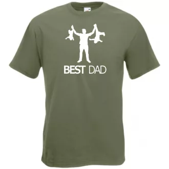 Humor-paródia Best DAD férfi rövid ujjú póló