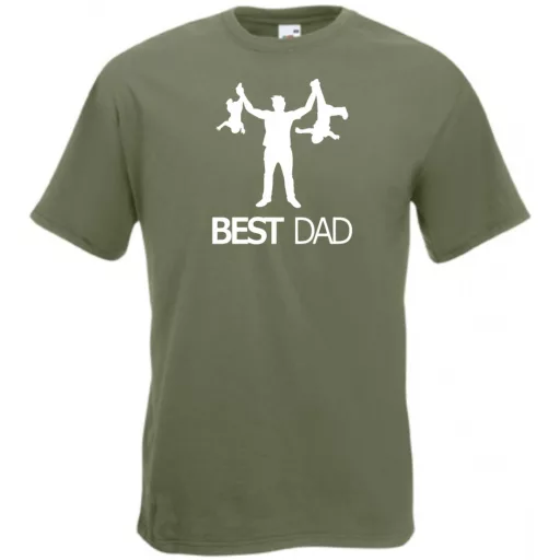 Humor-paródia Best DAD férfi rövid ujjú póló