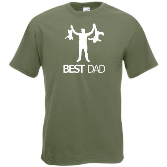 Humor-paródia Best DAD férfi rövid ujjú póló