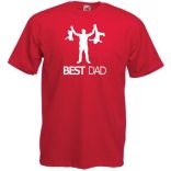 Humor-paródia Best DAD férfi rövid ujjú póló