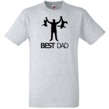 Humor-paródia Best DAD férfi rövid ujjú póló