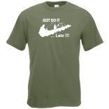 Humor Just Do It ... Late férfi rövid ujjú póló