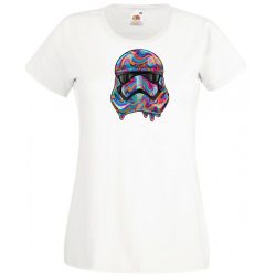 Humor - Elegáns harcos festékes női rövid ujjú póló