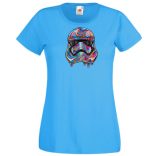Humor - Elegáns harcos festékes női rövid ujjú póló