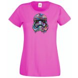 Humor - Elegáns harcos festékes női rövid ujjú póló