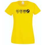 Bad Good Great Perfect BMW női rövid ujjú póló