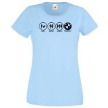 Bad Good Great Perfect BMW női rövid ujjú póló