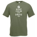 Keep Calm Styled BMW auto fan férfi rövid ujjú póló
