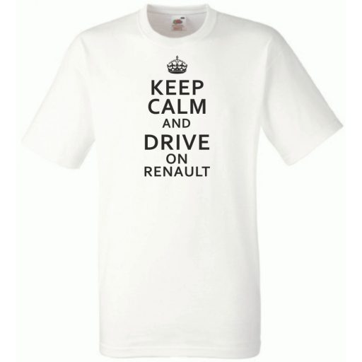 Keep Calm Styled auto fan férfi rövid ujjú póló